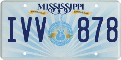 MS license plate IVV878