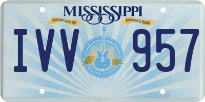 MS license plate IVV957
