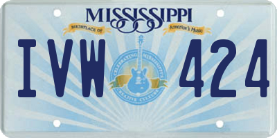 MS license plate IVW424
