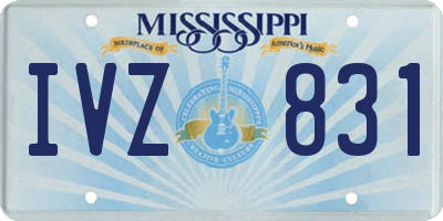 MS license plate IVZ831
