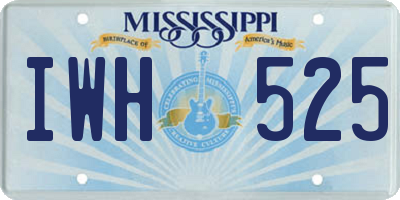 MS license plate IWH525
