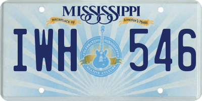MS license plate IWH546