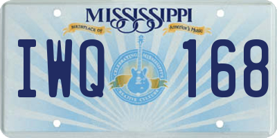 MS license plate IWQ168