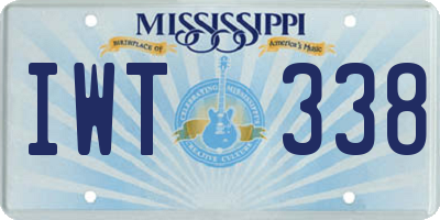 MS license plate IWT338