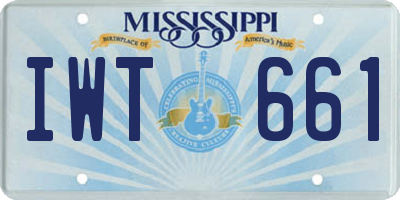 MS license plate IWT661