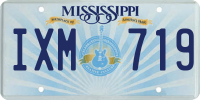 MS license plate IXM719