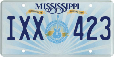 MS license plate IXX423