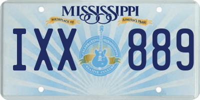 MS license plate IXX889