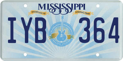 MS license plate IYB364
