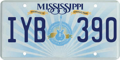 MS license plate IYB390