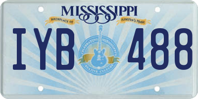 MS license plate IYB488