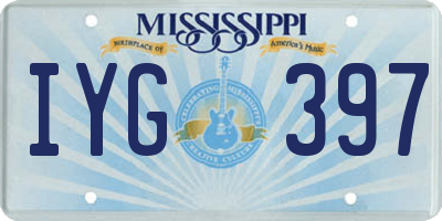 MS license plate IYG397