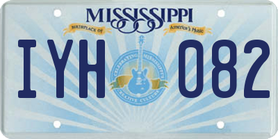 MS license plate IYH082