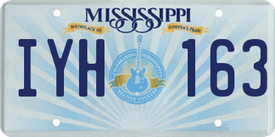 MS license plate IYH163