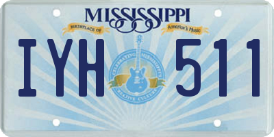 MS license plate IYH511