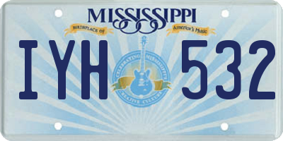 MS license plate IYH532