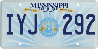 MS license plate IYJ292