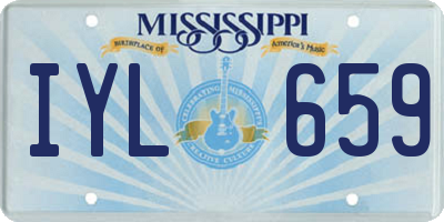 MS license plate IYL659