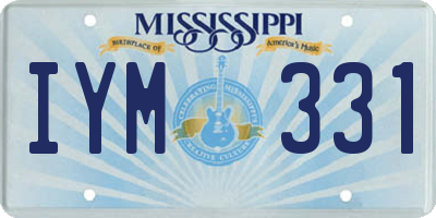 MS license plate IYM331