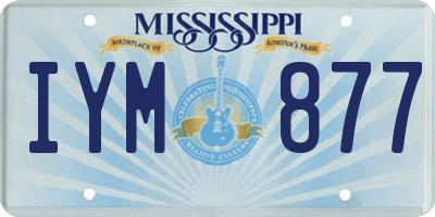 MS license plate IYM877