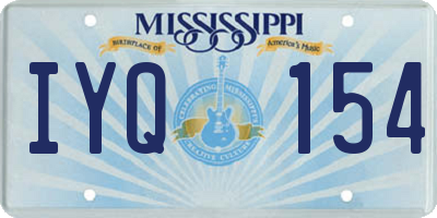 MS license plate IYQ154