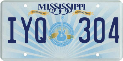 MS license plate IYQ304