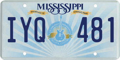 MS license plate IYQ481