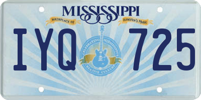 MS license plate IYQ725