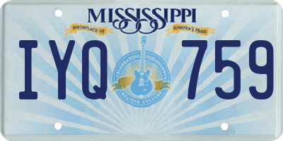 MS license plate IYQ759
