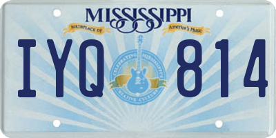MS license plate IYQ814