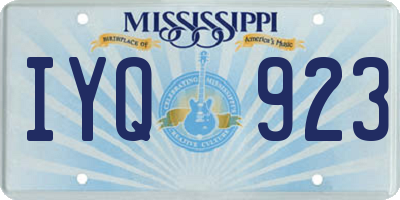 MS license plate IYQ923