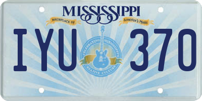 MS license plate IYU370
