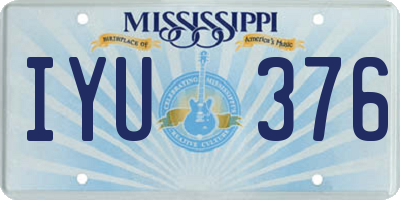 MS license plate IYU376