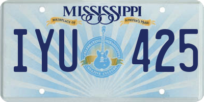 MS license plate IYU425