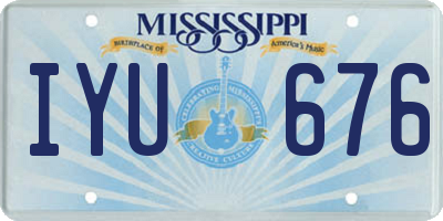 MS license plate IYU676