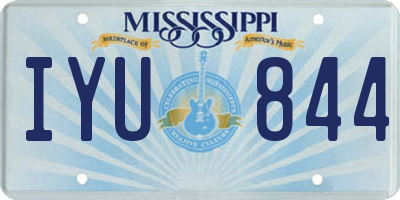 MS license plate IYU844