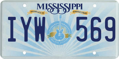MS license plate IYW569