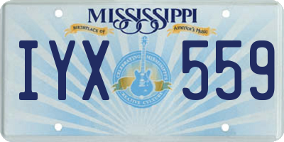 MS license plate IYX559