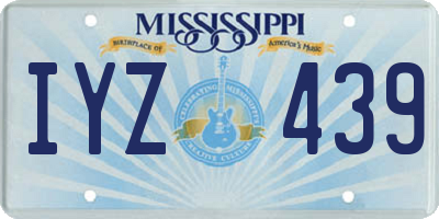 MS license plate IYZ439