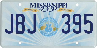 MS license plate JBJ395