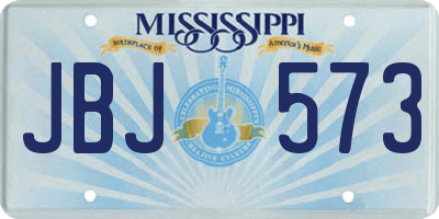 MS license plate JBJ573