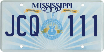 MS license plate JCQ111
