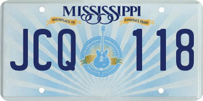 MS license plate JCQ118