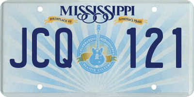 MS license plate JCQ121
