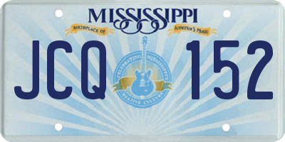 MS license plate JCQ152