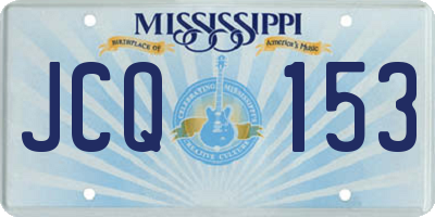 MS license plate JCQ153