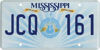 MS license plate JCQ161