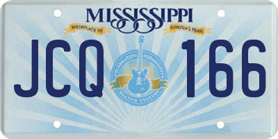MS license plate JCQ166