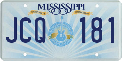 MS license plate JCQ181