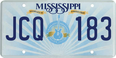 MS license plate JCQ183